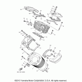 Схема вузла: Циліндр Yamaha XVS1100 V-Star Custom (з Flames)