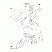Схема узла: Крыло Yamaha YZ250 YZ250F