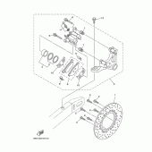 Схема вузла: Задній гальмівний супорт Yamaha TDM900