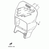 Схема узла: Облицовочные элементы 1 Yamaha DT125 DT125R