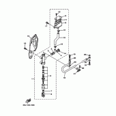 Схема вузла: Задній гальмівний циліндр Yamaha WR250 WR250F