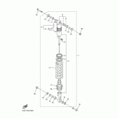 Схема вузла: Задня підвіска Yamaha WR250 WR250F