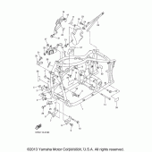 Схема вузла: Рама Yamaha XVS650 V-Star Midnight Custom