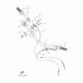 Схема узла: Руль и Тросики Yamaha YZ250 YZ250