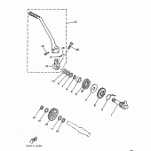 Схема вузла: Привід стартера Yamaha XT125