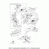 Схема вузла: Паливний бак Yamaha XVS650 V-Star Silverado