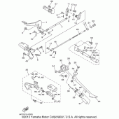 Схема вузла: Підніжки та підставка Yamaha XVS650 V-Star Custom