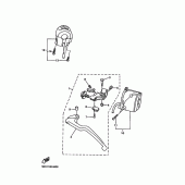 Схема вузла: Пульт керування рульовим та важелем Yamaha YZF-R6/ YZF600 R6