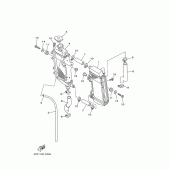 Схема узла: Радиатор и Патрубок системы охлаждения Yamaha YZ250 YZ250
