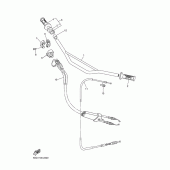 Схема вузла: Кермо та Тросики Yamaha YZ250 YZ250F