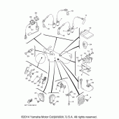 Схема вузла: Електроустаткування (1) Yamaha XV1900 Raider