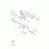 Схема вузла: Задня підвіска Yamaha YZF-R125