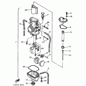 Схема узла: Карбюратор Yamaha YZ125