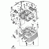 Схема вузла: Головка циліндра Yamaha TT600
