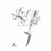 Схема узла: Рулевой механизм Yamaha XT660 XT660Z Tenere