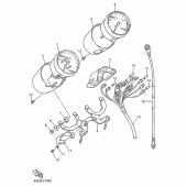 Схема вузла: Панель приладів Yamaha XJ600 Diversion (Naked)