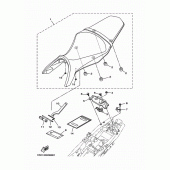 Схема вузла: Сидіння Yamaha MT09/ MTN850 MT-09