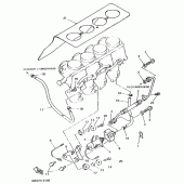 Схема вузла: Карбюратор 2 Yamaha XJ600 Diversion (S-TYPE)
