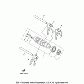 Схема вузла: Вал перемикання Yamaha XV1900 Raider