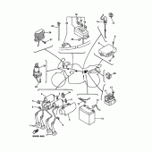 Схема узла: Электрооборудование 1 Yamaha FZS600 FAZER