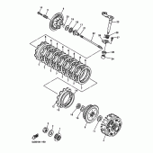 Схема вузла: Зчеплення Yamaha YZ426F