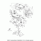 Схема вузла: Паливний бак Yamaha XT250 XT250