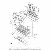 Схема вузла: Головка циліндра Yamaha FZ6 FZ6R
