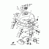 Схема узла: Топливный бак Yamaha TDM900