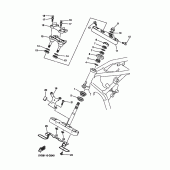 Схема узла: Рулевой механизм Yamaha XVS1100 V-Star Silverado