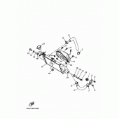 Схема вузла: Радіатор та Патрубок системи охолодження Yamaha YZF-R3