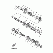 Схема вузла: Трансмісія Yamaha YZF-R125