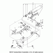 Схема вузла: Вихлопна система Yamaha XVS950 V-Star Tourer