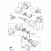 Схема узла: Поворотники Yamaha YZF1000R Thunderace