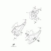 Схема узла: Боковая крышка Yamaha YBR125