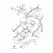 Схема вузла: Бічна кришка Yamaha XP500 T-MAX