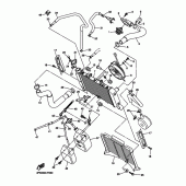 Схема узла: Радиатор и Патрубок системы охлаждения Yamaha FZ6 FZ6 FAZER S2 (ABS)