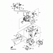 Схема вузла: Впускна система 1 Yamaha XVS1300 Midnight Star