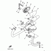 Схема вузла: Електроустаткування 1 Yamaha XV250 Virago