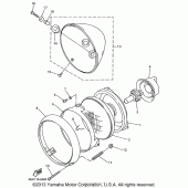 Схема узла: Фара Yamaha XVS650 V-Star Classic