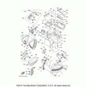 Схема вузла: Бічна кришка Yamaha XV1900 Stratoliner Deluxe