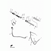 Схема вузла: Кермо та тросики Yamaha YZF-R6/ YZF600 R6