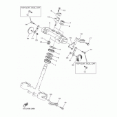 Схема узла: Рулевой механизм Yamaha WR450F