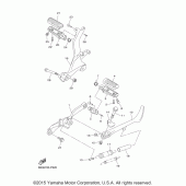 Схема узла: Подножки и Подставка Yamaha XVS950 Bolt C-Spec