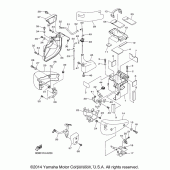 Схема вузла: Бічна кришка Yamaha XVS1300 V-Star