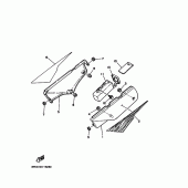 Схема вузла: Боковая крышка Yamaha XT350 XT350