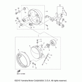 Схема вузла: Фара Yamaha XVS950 Bolt C-Spec