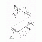 Схема вузла: Вал перемикання Yamaha YZF-R25