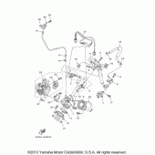 Схема узла: Впускная система Yamaha XV1700 Road Star S