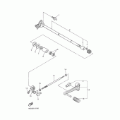 Схема вузла: Axe de select. педаль Yamaha YZF1000R Thunderace