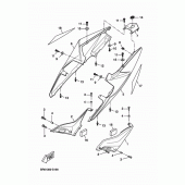 Схема вузла: Бічна кришка Yamaha YZF-R125